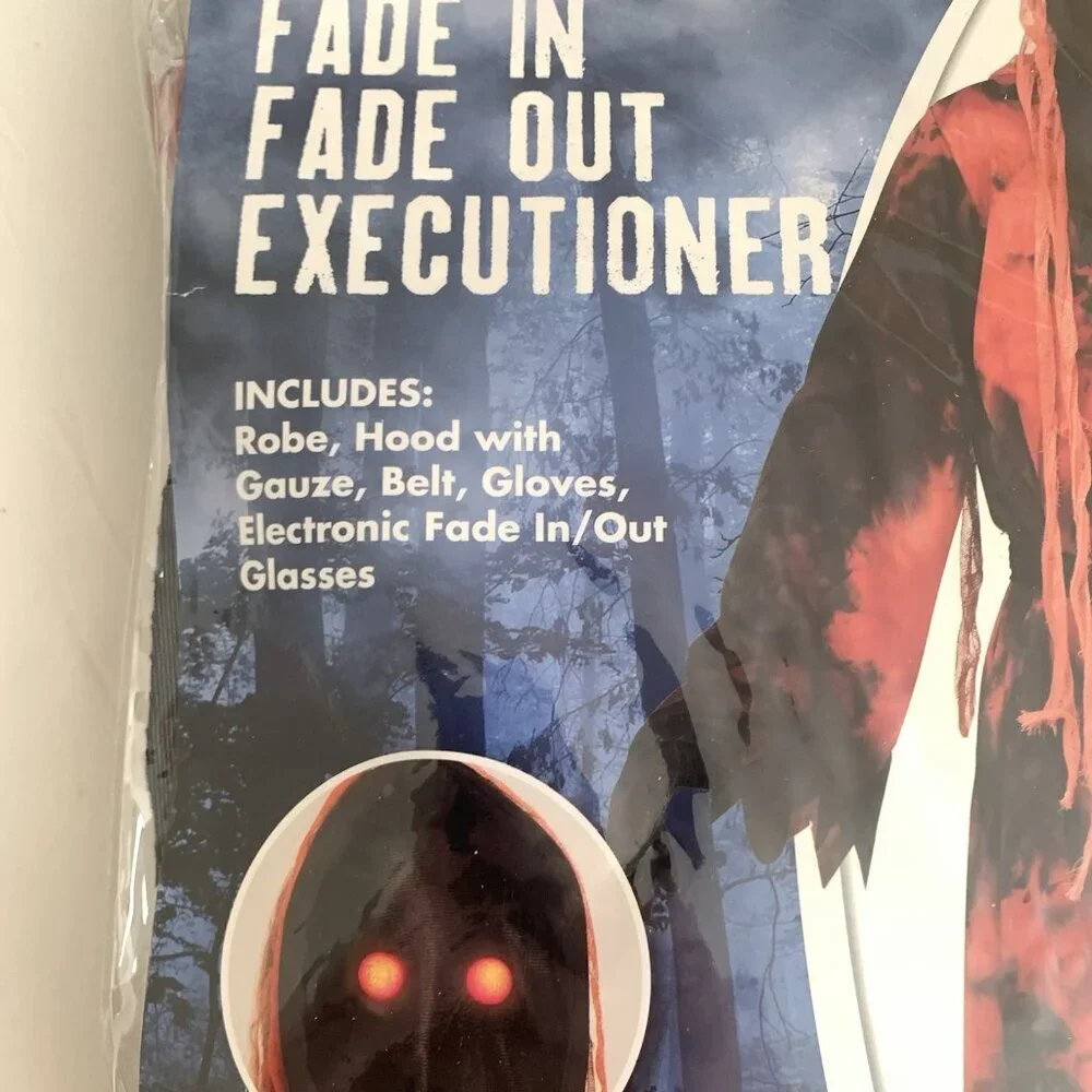 Kids Fade In Fade Out Executioner Costume, Spirit Halloween, Size Large 12-14 - Picture 3 of 5